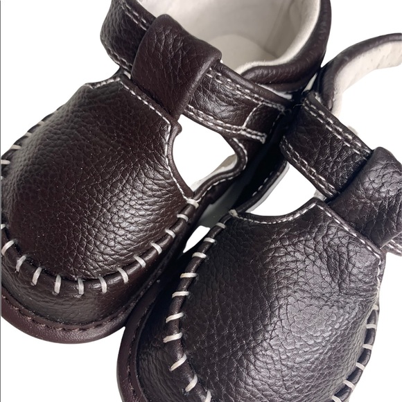 Jack & Lily dark brown dress shoes 18-24 mo - Picture 2 of 6